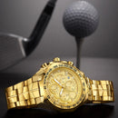 Relógio Masculino WWOOR Cronógrafo de Luxo com Pulseira de Aço Inoxidável