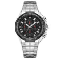 Relógio Masculino WWOOR Cronógrafo de Luxo com Pulseira de Aço Inoxidável