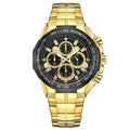 Relógio Masculino WWOOR Cronógrafo de Luxo com Pulseira de Aço Inoxidável