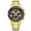 Relógio Masculino WWOOR Cronógrafo de Luxo com Pulseira de Aço Inoxidável