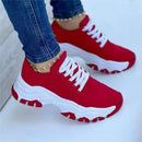 Mulheres sapatos vulcanizados sapatos de plataforma para mulher 2025 cor sólida camurça das mulheres tênis confortáveis casuais zapatillas calçado