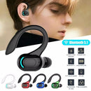 Fone de Ouvido Bluetooth 5.2 com Microfone – À Prova d'Água, HiFi Estéreo