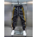 Calça Jogger Masculina Listrada | Moletom Harem Casual Cintura Elástica
