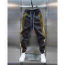 Calça Jogger Masculina Listrada | Moletom Harem Casual Cintura Elástica