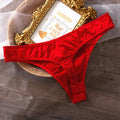 Calcinha de seda gelado lingerie feminina cintura baixa sem costura de secagem rápida pele-amigável respirável briefs feminino íntimo breve