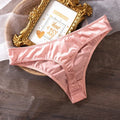 Calcinha de seda gelado lingerie feminina cintura baixa sem costura de secagem rápida pele-amigável respirável briefs feminino íntimo breve