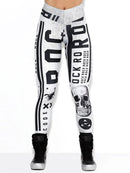 Calças Esportivas Femininas Estampa Crânio | Leggings Halloween