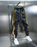 Calça Jogger Masculina Listrada | Moletom Harem Casual Cintura Elástica