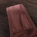 Calcinha de seda gelado lingerie feminina cintura baixa sem costura de secagem rápida pele-amigável respirável briefs feminino íntimo breve