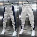 Calça Jogger Masculina Listrada | Moletom Harem Casual Cintura Elástica