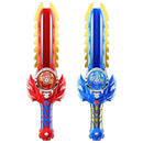 Espada Lançador LED Giratório com Luz - Brinquedo Infantil