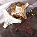 Calcinha de seda gelado lingerie feminina cintura baixa sem costura de secagem rápida pele-amigável respirável briefs feminino íntimo breve